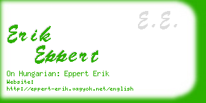 erik eppert business card